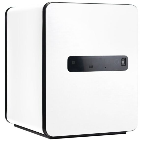 METACEL MC-040PR Fire-Resistant Fingerprint Safe – White, Digital Lock