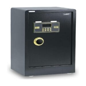 Rubik – Fire Resistance Safe Box with Digital Keypad and Key Lock 70cm, Black