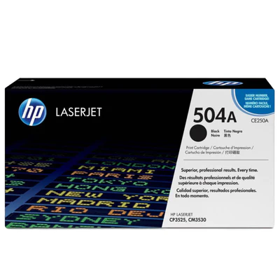 HP 504A Black Toner Cartridge - CE250A