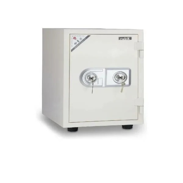 Rubik – Fireptoof Safety Safe Box with Dual Key Locks, White